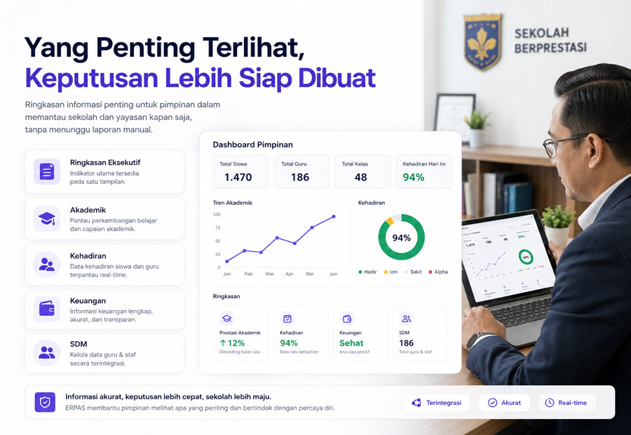 Keputusan lebih cepat ketika pimpinan tidak harus menunggu rangkaian rekap dari banyak bagian.